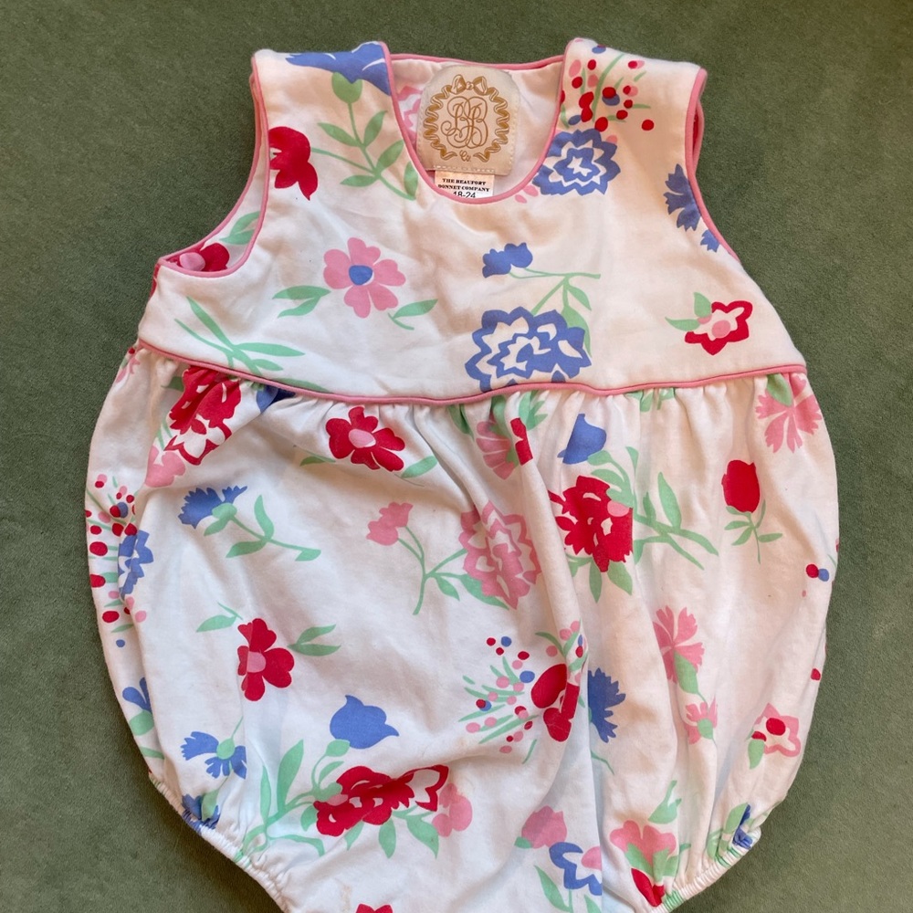 The Beaufort Bonnet Company TBBC Brooksy Bubble Bonita Blooms 18-24m GUC